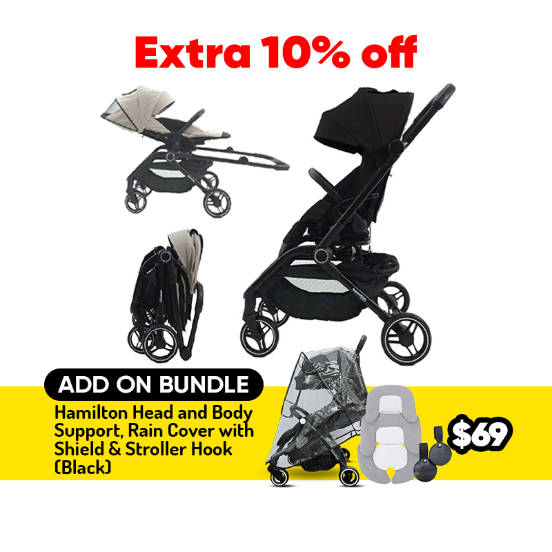 Hamilton T1 Turnable Stroller + Extra 10% OFF + Add On Option
